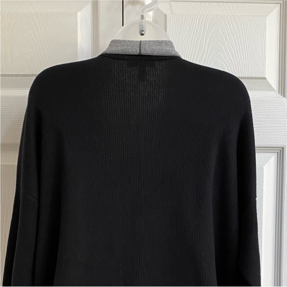 Eileen Fisher Sweater Cardigan Peruvian Cotton Blend Long Shawl Collar Small - Picture 10 of 16